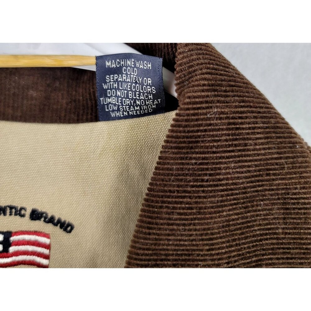 E-Land U.S.A. Authentic Brand Boys Beige Barn Jacket Corduroy Collar Size 8 - Picture 7 of 15